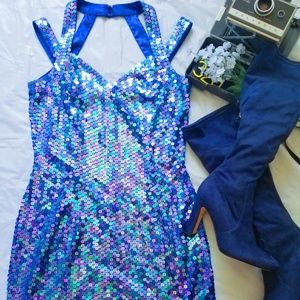 Niteline| Vintage 90's Bodycon Sequined Dress